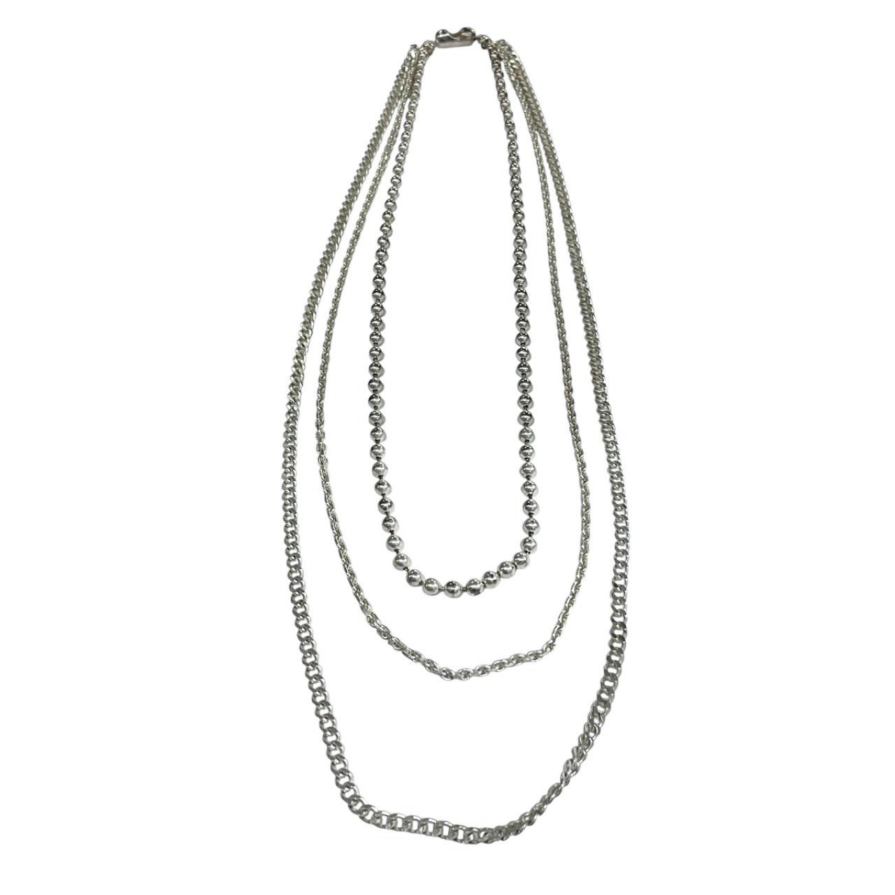 Yohji Yamamoto S'YTE 3連チェーンネックレス S'YTE Yohji Yamamoto 3連チェーンネックレス アクセサリー ペンダント