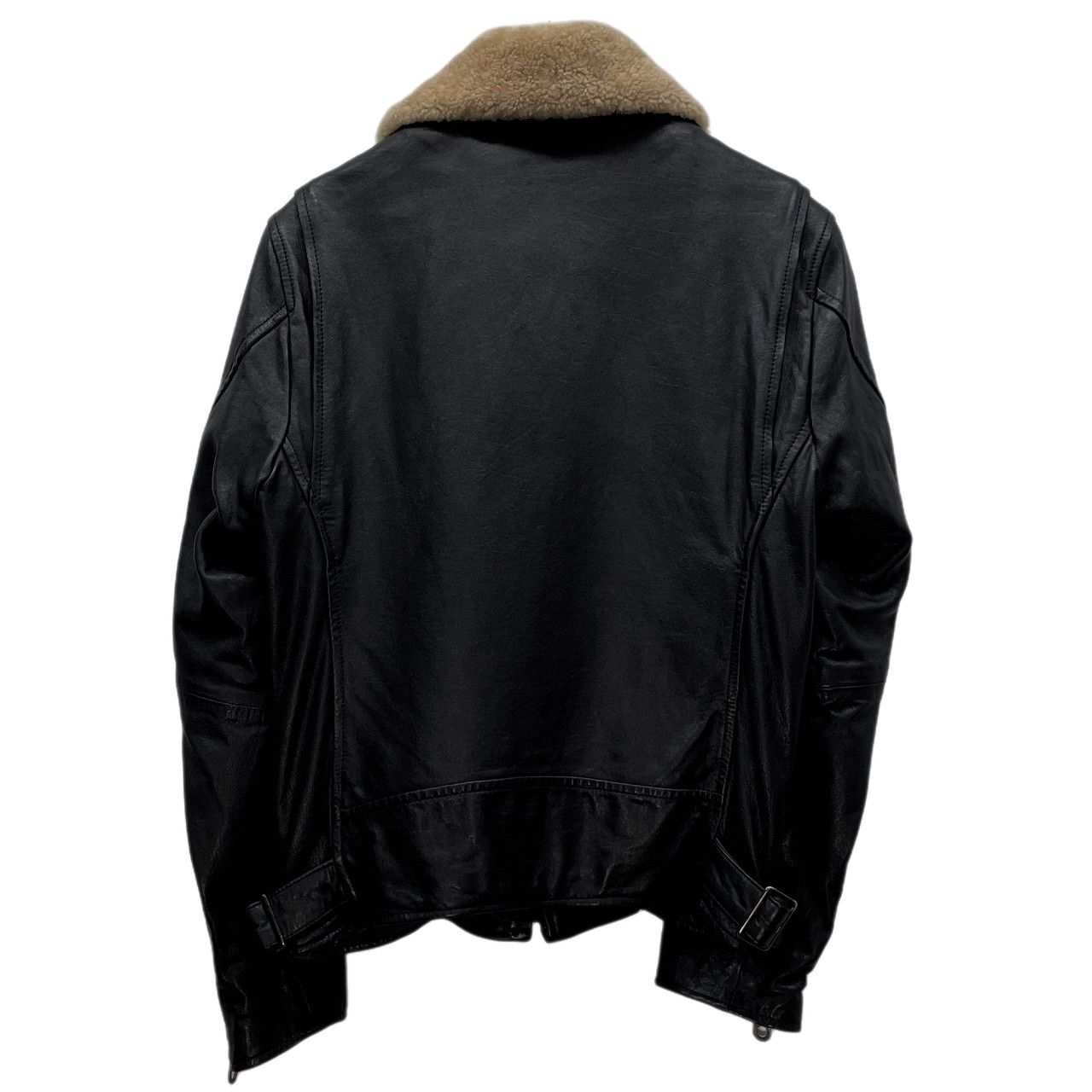 Yohji Yamamoto Pour Homme 10AW 襟ボアホースレザージャケット 