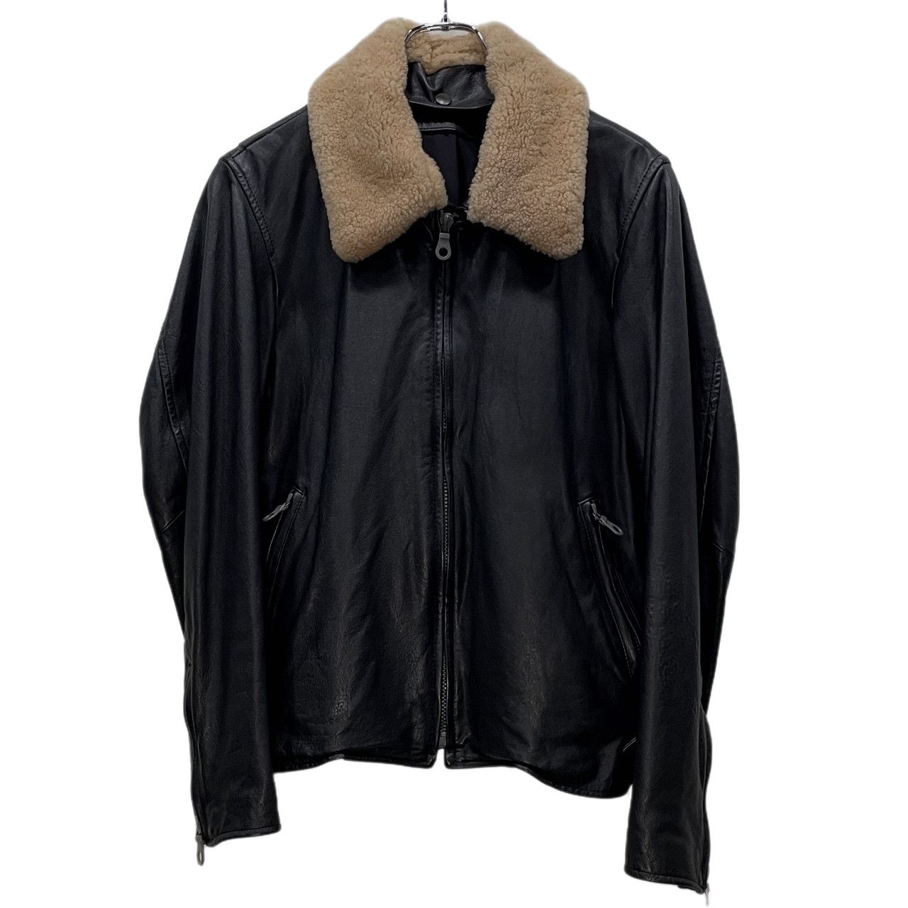 Yohji Yamamoto Pour Homme 10AW 襟ボアホースレザージャケット 