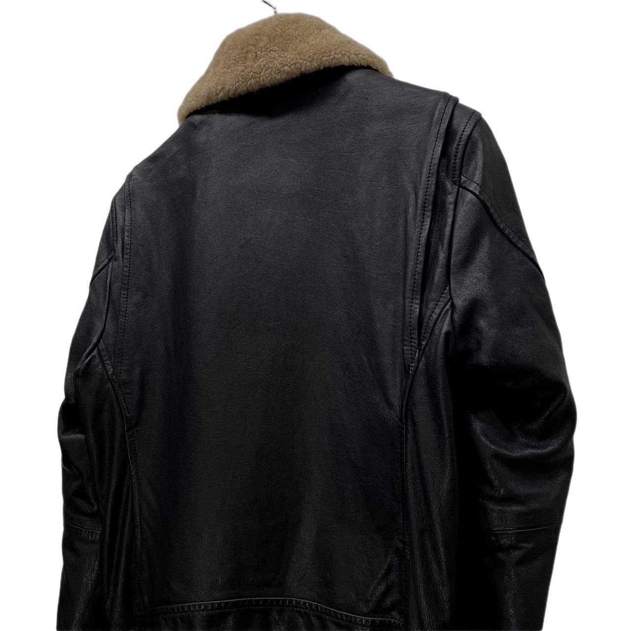 Yohji Yamamoto Pour Homme 10AW 襟ボアホースレザージャケット