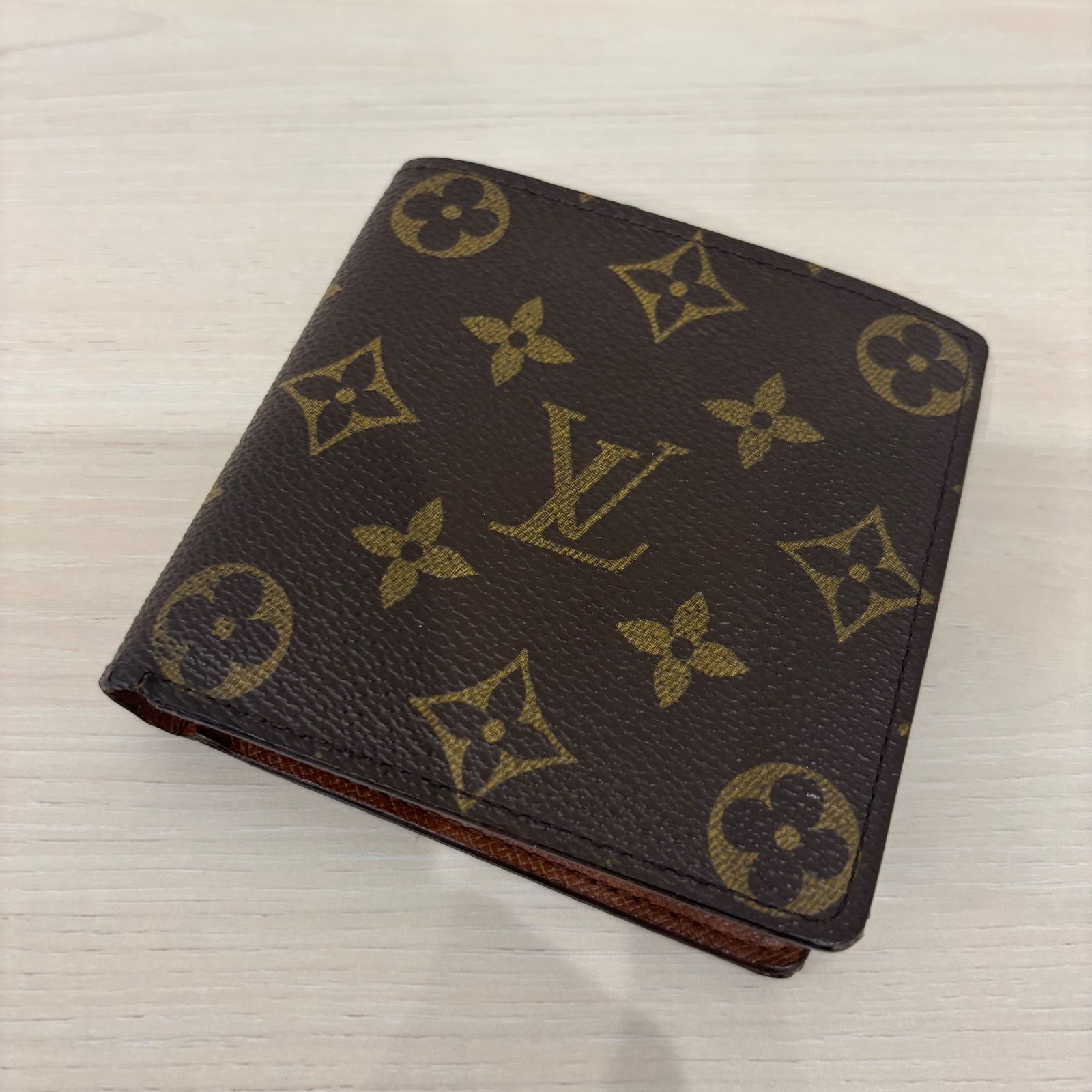 美品 LOUIS VUITTON ルイヴィトン モノグラム マルコ 二つ折り財布 r) LOUIS VUITTON ルイヴィトン モノグラム ポルトフォイユ マルコ 二