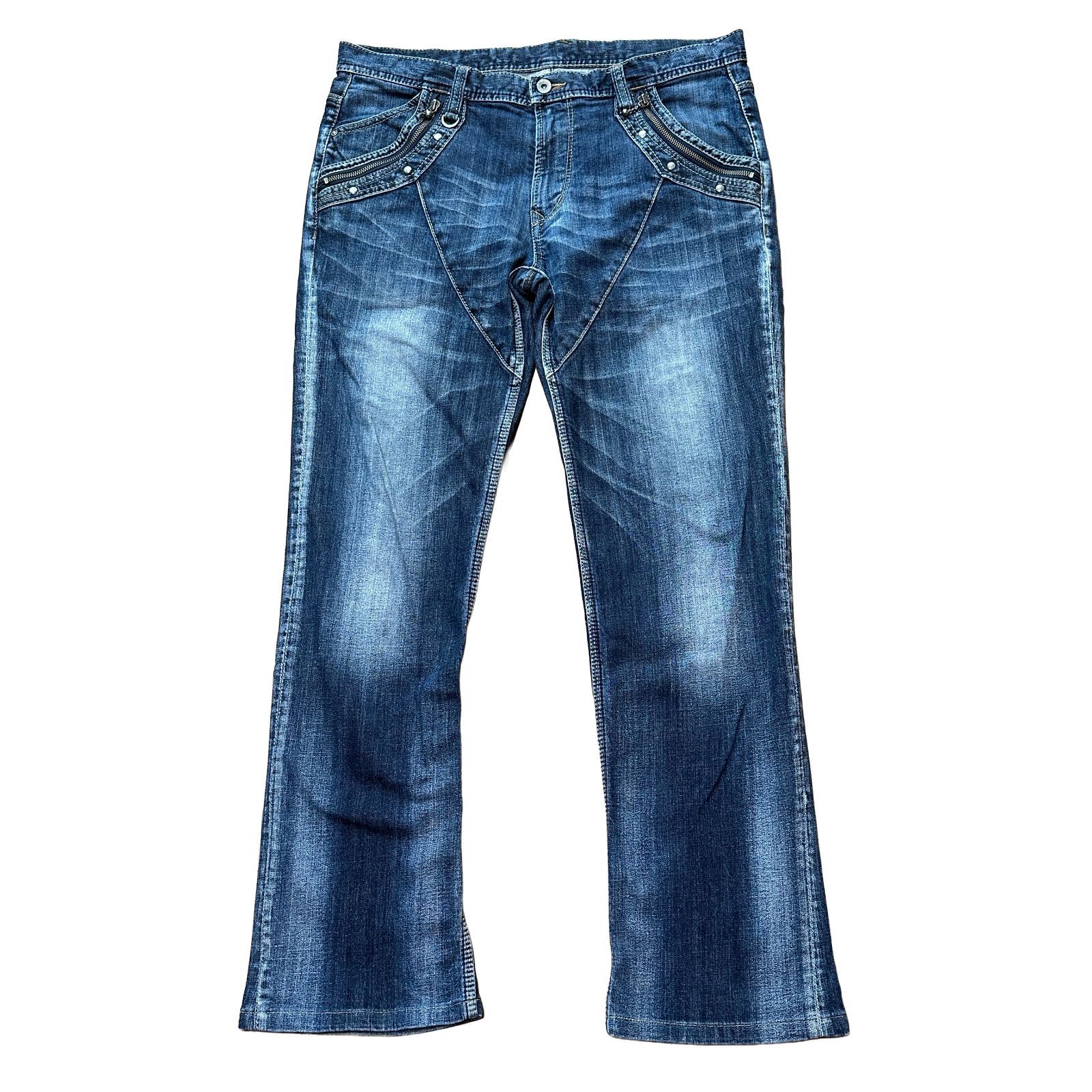 HIDEAWAYS NICOLE ブーツカットデニム ストレッチ インディゴ サイズ50 