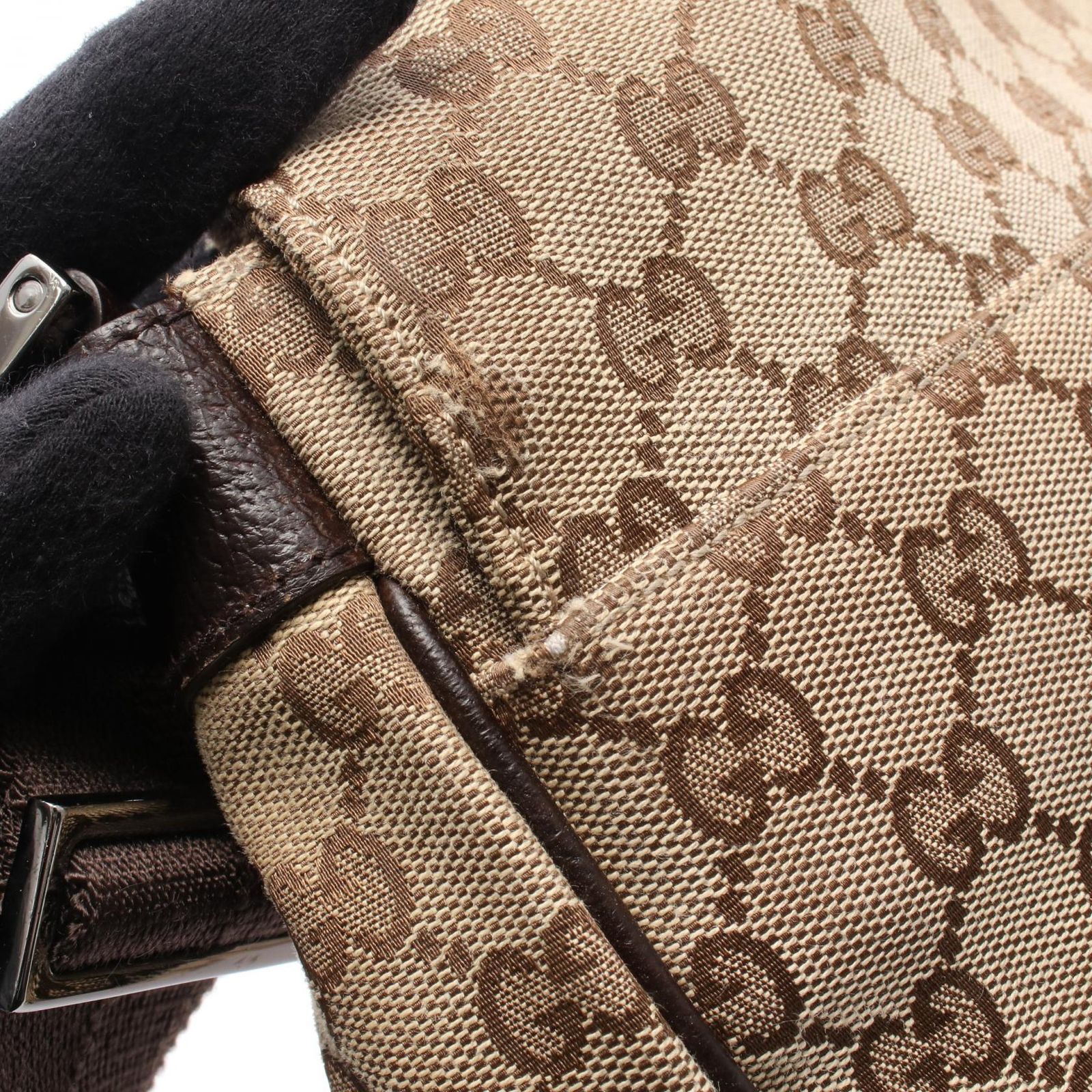 グッチ GUCCI ショルダーバッグ GGキャンバス 146236 ベージュ 