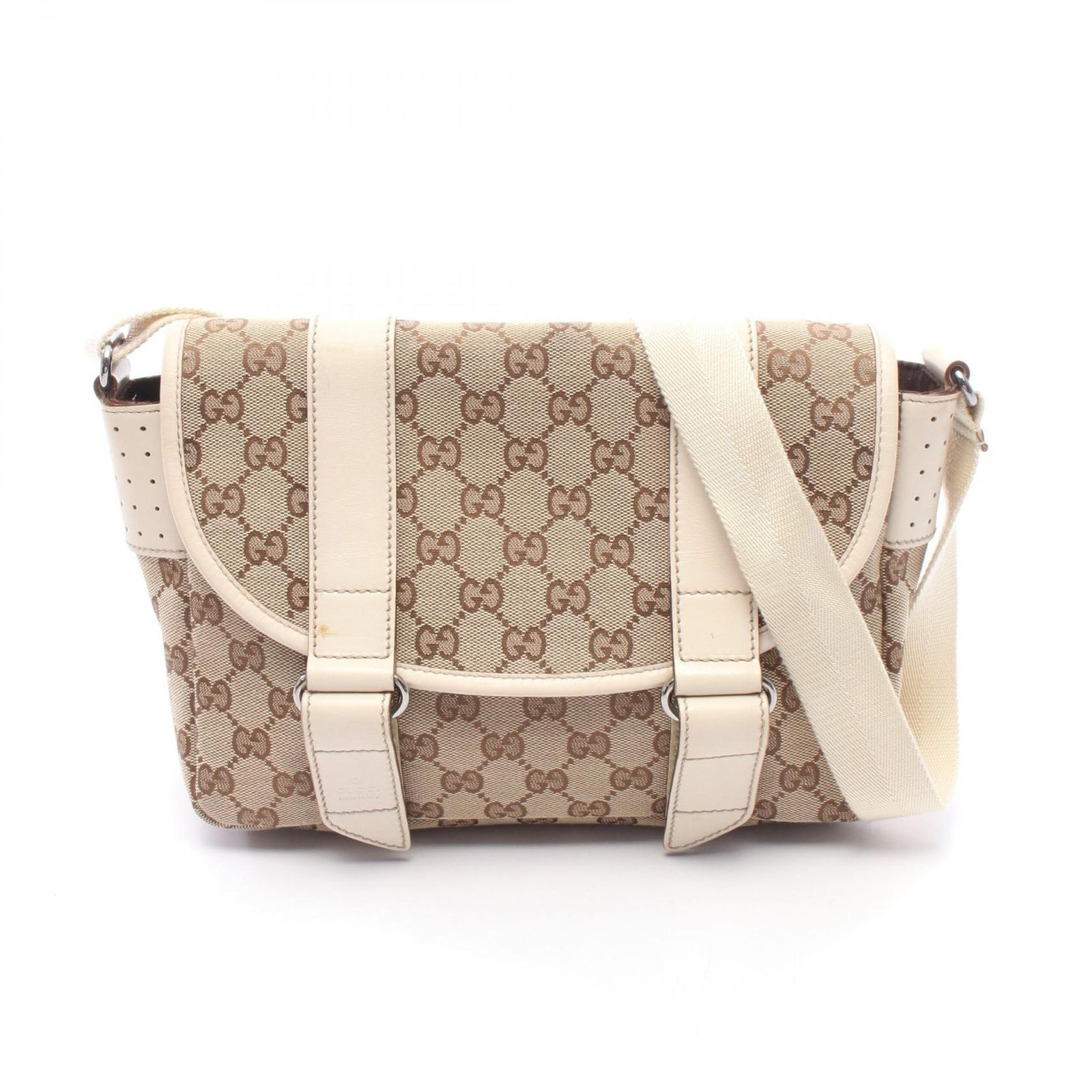 グッチ GUCCI ショルダーバッグ GGキャンバス 145858 ベージュ 
