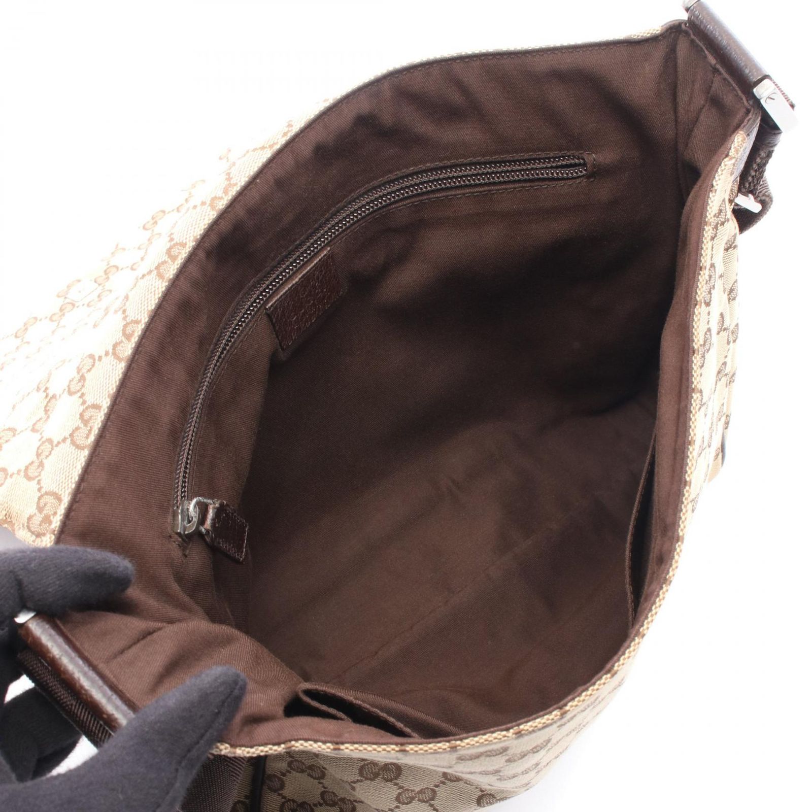グッチ GUCCI ショルダーバッグ GGキャンバス 146236 ベージュ 