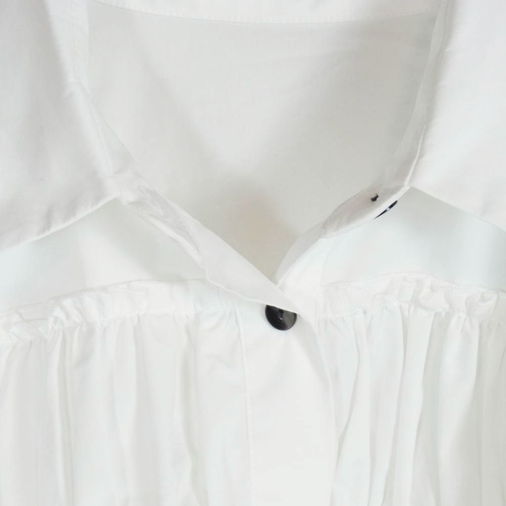ENFOLD エンフォルド 300IS230-2381 TIERED GATHER SHIRT ティアード 