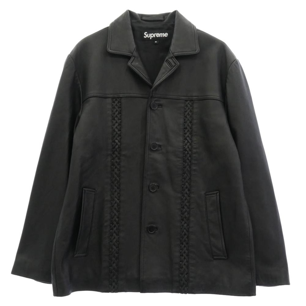 Supreme シュプリーム 21SS Braided Leather Overcoat ブレイデッド