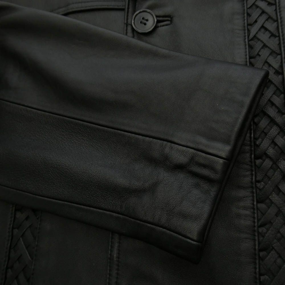 Supreme シュプリーム 21SS Braided Leather Overcoat ブレイデッド