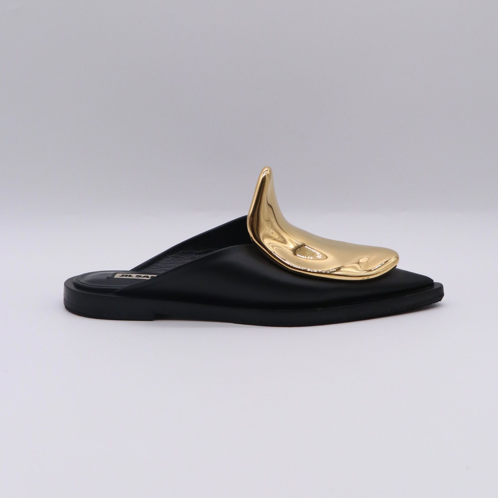 JIL SANDER メタルプレート レザーミュール シューズ ジルサンダー