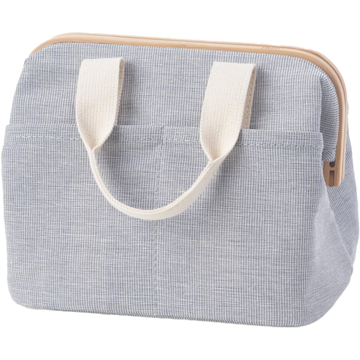 GUDEE グディ ランチバッグ 保冷 保温 小さめ がま口 お弁当 マチ 広い 木製 竹 布 クーラーバッグ Uroki Cooler bag GudeeLife