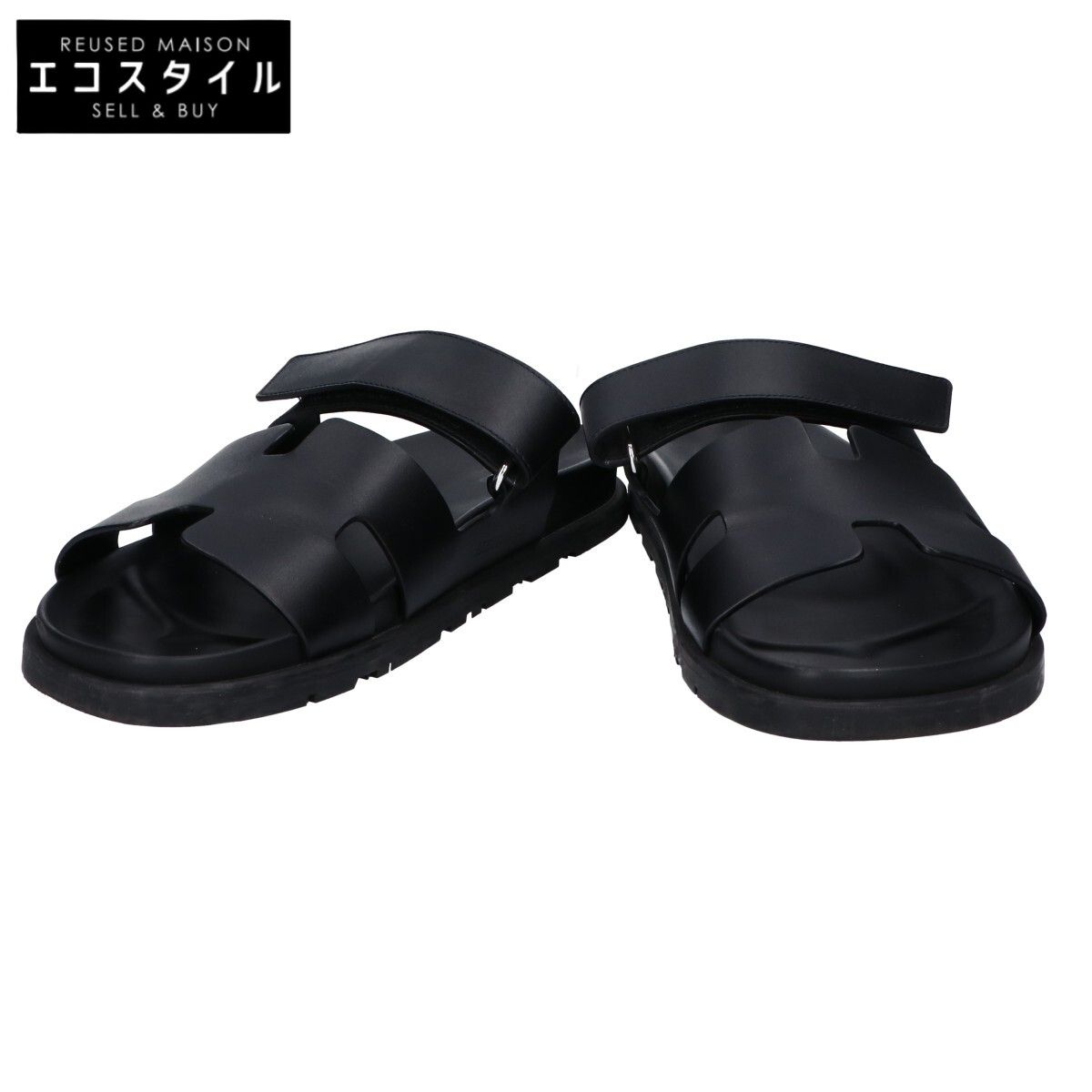 HERMES エルメス 222000Z CHYPREシプレ レザーサンダル 43-正規品売店