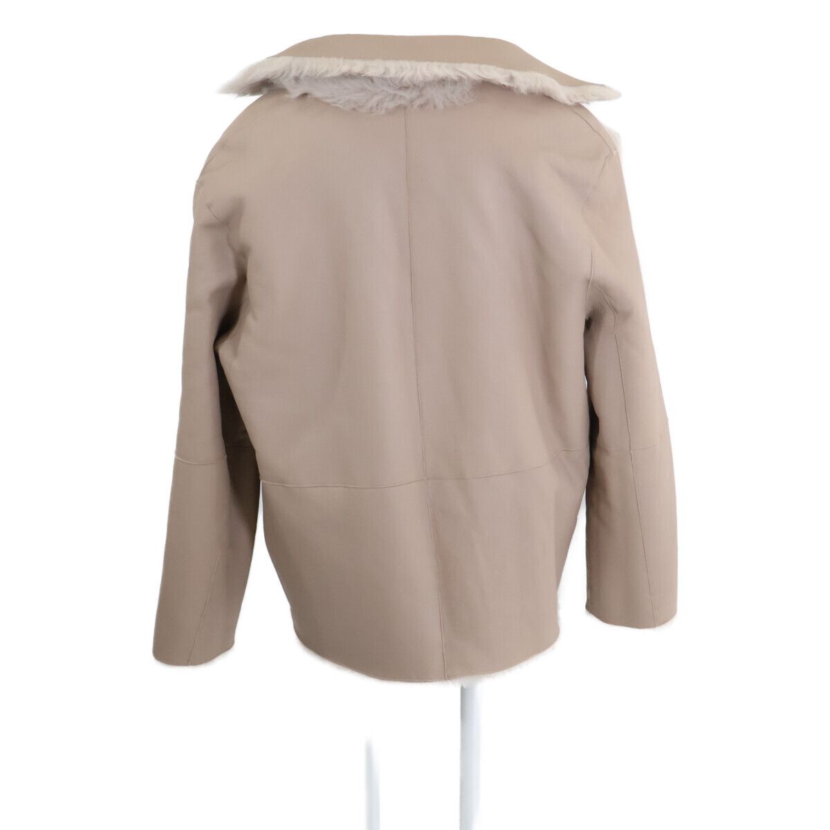 セオリーリュクス 美品 23年製 BEVERLY SHEARING ﾗﾑﾚｻﾞｰ ﾎﾞｱ ﾘﾊﾞｰｼﾌﾞﾙ ﾑｰﾄﾝｼﾞｬｹｯﾄ 38 Theory luxe - theory luxe セオリーリュクス 美品 23年製 BEVERLY