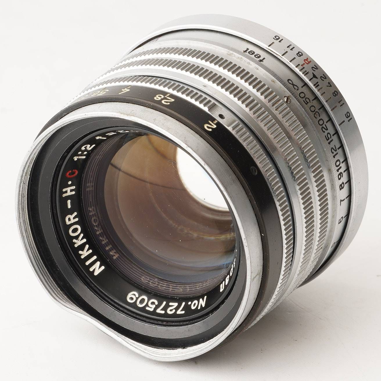 Nippon Kogaku Nikkor H.C 5cm f/2 l39マウント ニコン Nikon Nippon Kogaku NIKKOR H C 5cm 50mm F2 黒帯 ライカ L39