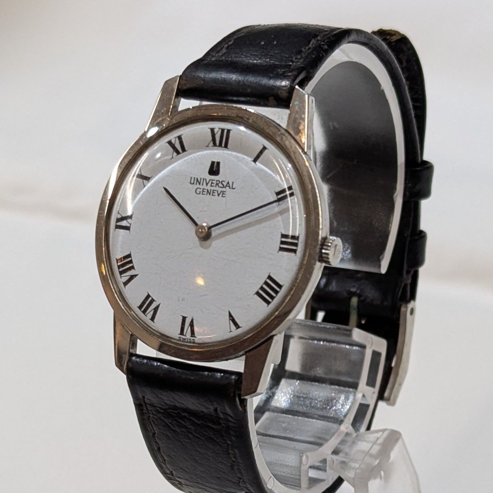 UNIVERSAL GENEVE ユニバーサルジュネーブ 希少 純正ベルト 尾錠付 