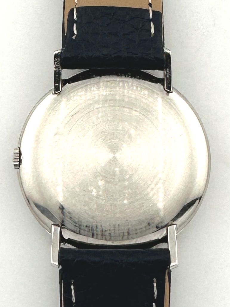 MOVADO 283 ブルーグレー文字盤 OH済み 手巻き時計 モバード - メルカリ