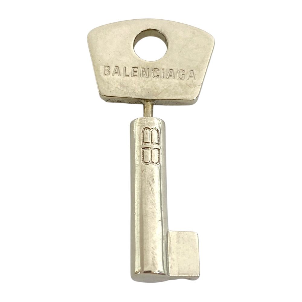 BALENCIAGA シルバー ロゴ 片耳のみ バレンシアガ AMOUR KEY キー シングルピアス アクセサリー シルバー