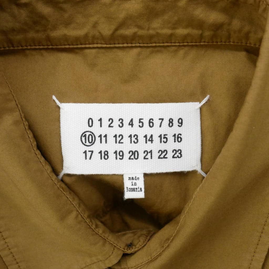 【美品】17AW 定価10万 Maison Margiela メゾン マルジェラ メゾンマルジェラ Maison Margiela 10 17AW コットンシャツ 長袖 四つ