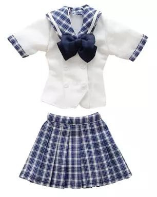 【中古】ドールアクセサリー PNS用 聖ポートルダム中等部 指定夏制服set 校則違反ver. (ライトブルーチェック)
