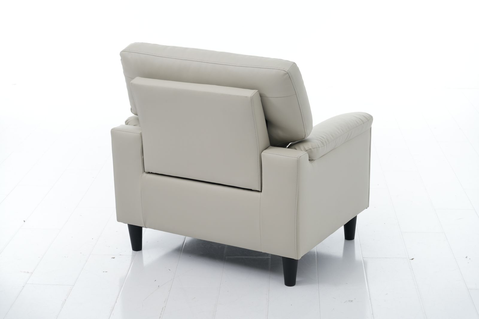 新入荷｜ソファ 1人掛け PUレザー 応接ソファ 全身サポー ト耐久性抜群 来客対応 W75×D70×H85 北欧 おしゃれ 【ホワイト】