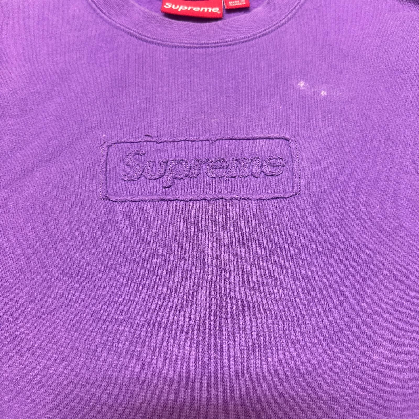 国内正規 Supreme 20SS CutOut Logo CrewNeck カットアウトロゴ クルー