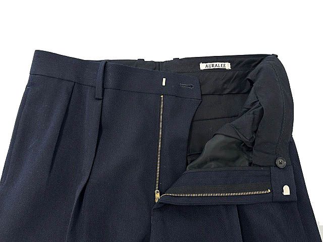 オーラリー AURALEE 18AW WOOL KID MOHAIR GABARDINE WIDE SLACKS オーラリー AURALEE 18AW WOOL KID MOHAIR GABARDINE WIDE SLACKS