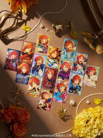 あんさんぶるスターズ!!　中国　偶像梦幻祭　星願巡礼 切手風カード 月永レオ　BOX（30-60日発送予定）