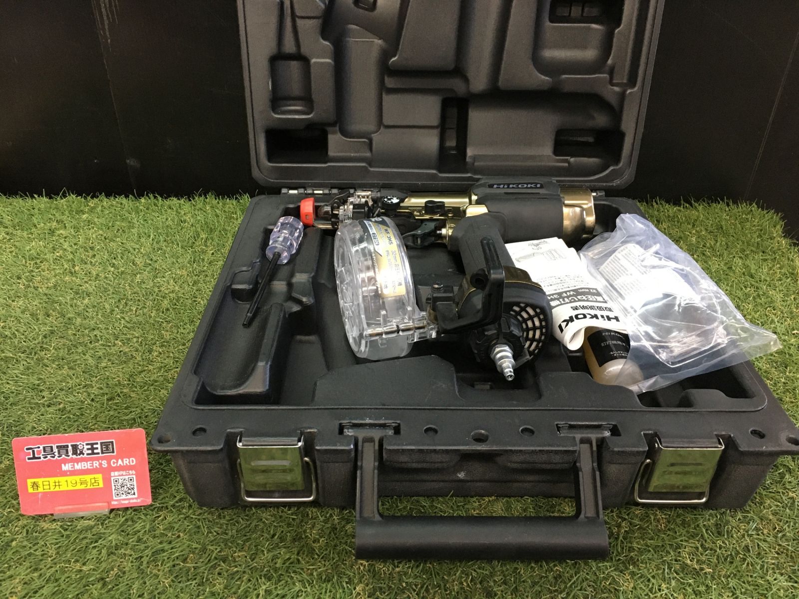 【中古品】【0906】★HiKOKI(ハイコーキ) 32㎜高圧ねじ打機 (DTSNねじ対応) ハイゴールド WF3HS　ITWCRLTA3F94