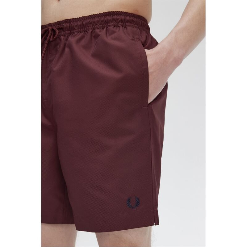 フレッドペリー メンズ 水着 ハーフパンツ・ショーツ ショートパンツ Fred Perry Classic Swim Shorts Oxblood 597 オックスブラッド