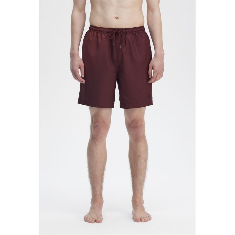 フレッドペリー メンズ 水着 ハーフパンツ・ショーツ ショートパンツ Fred Perry Classic Swim Shorts Oxblood 597 オックスブラッド