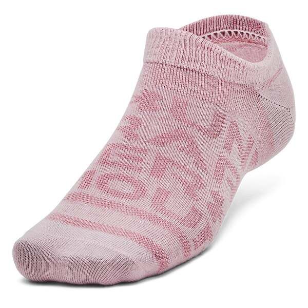 アンダーアーマー レディース アンダーウェア 靴下 Under Armour No Show Sock 6pk Pink Elixir ピンク