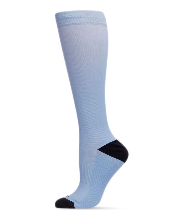 メモイ レディース アンダーウェア 靴下 ナイロン MeMoi Womens Unisex Solid Nylon 1520mmHg Graduated Compression Socks UOY07412 Light Blue ブルー 6,784円