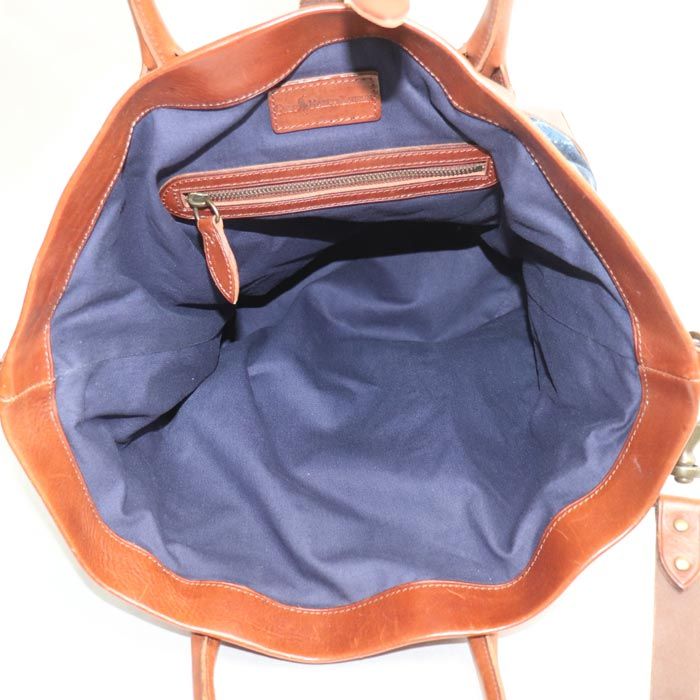RALPH LAUREN ラルフローレン インディゴ染め 2Wayショルダーバッグ