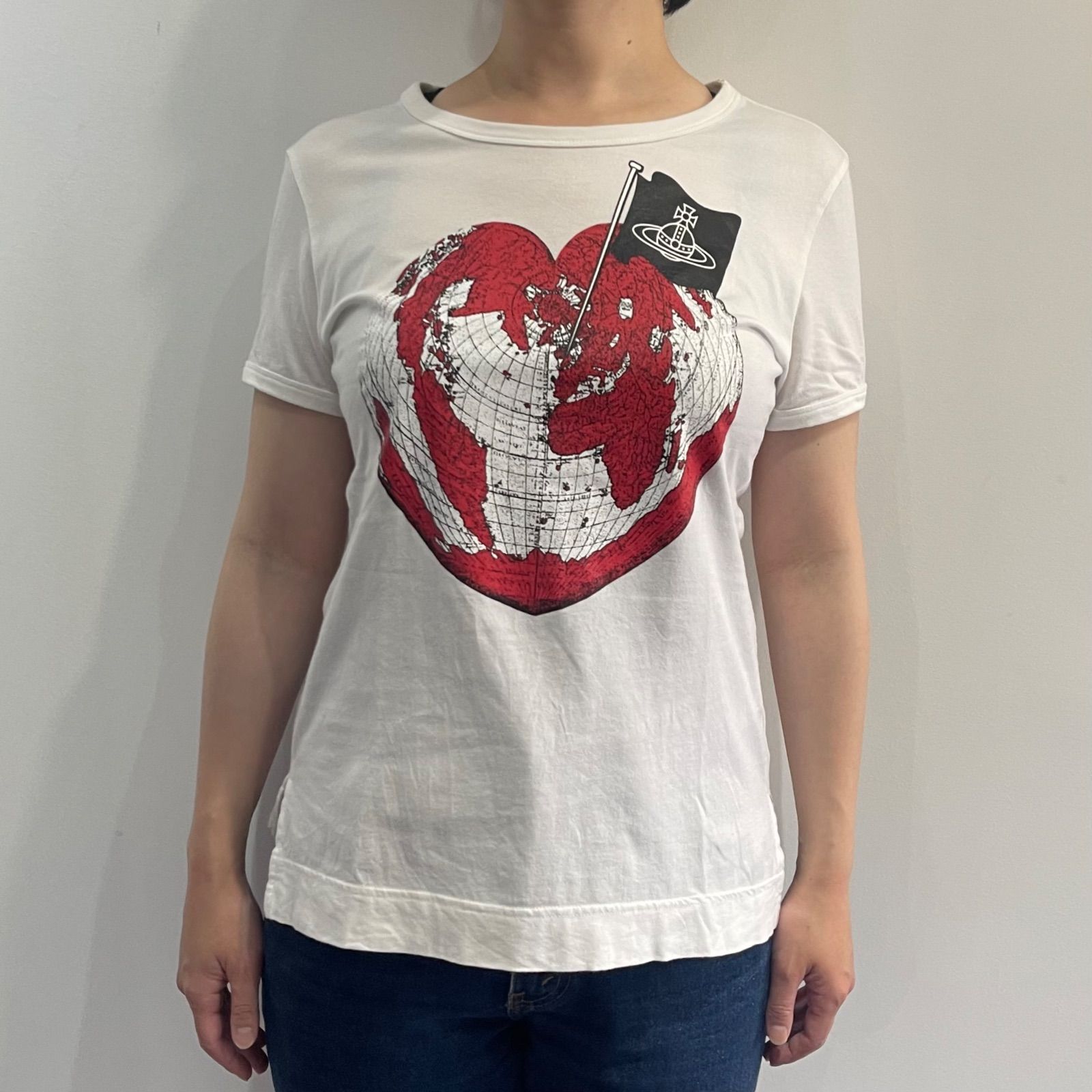 Vivienne Westwood REDLEBEL パイレーツハートオーブプリントTシャツ 