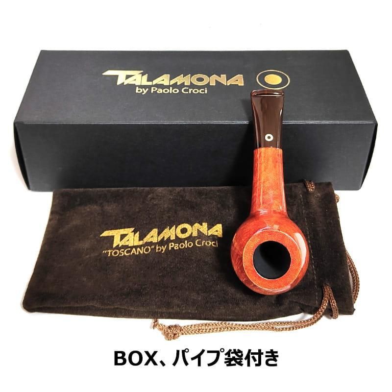 タラモナ パイプ 本体 ショートスモーク トスカーノ 天然木 スムース仕上げ 高級 ハンドメイド TALAMONA Toscanoブラウン 渋い イタリア おしゃれ タバコ メンズ ギフト かっこいい プレゼント