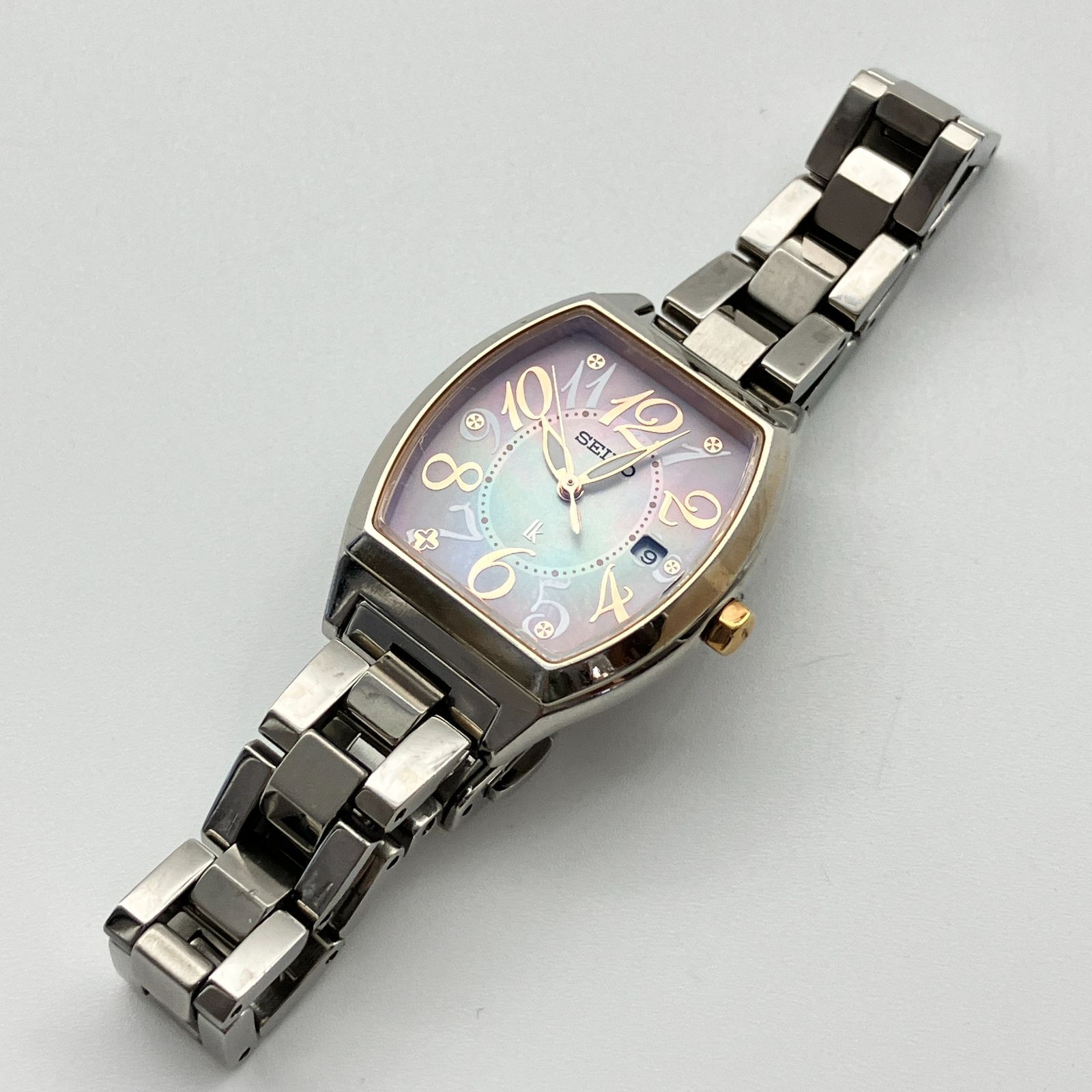 稼働】セイコー SEIKO ルキア Lukia V137-0CD0 ソーラー 腕時計 デイト 