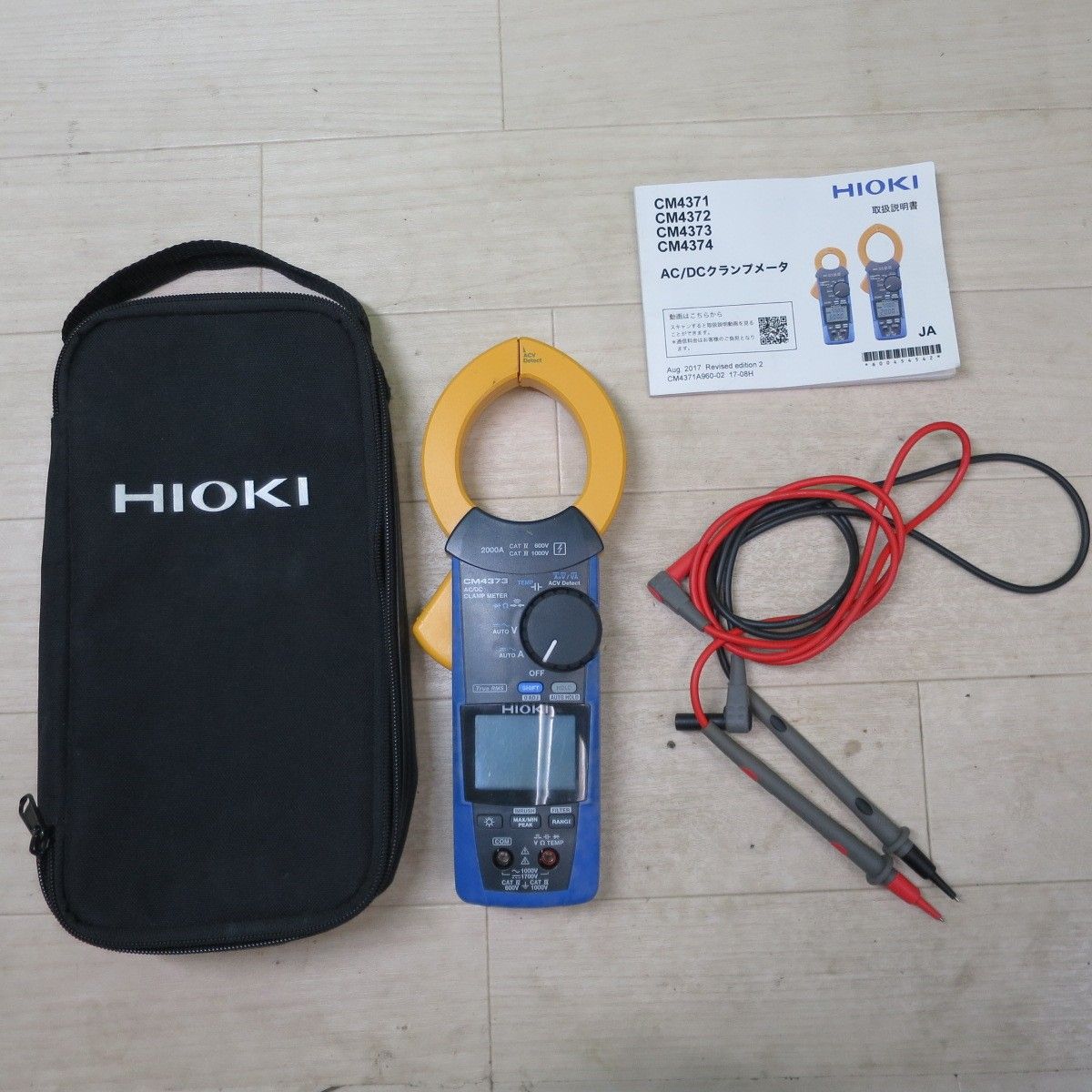 [送料無料] キレイ☆日置 AC/DC クランプ メーター CM4373 HIOKI 交流・直流 高安全性＋高機能DMM搭載☆