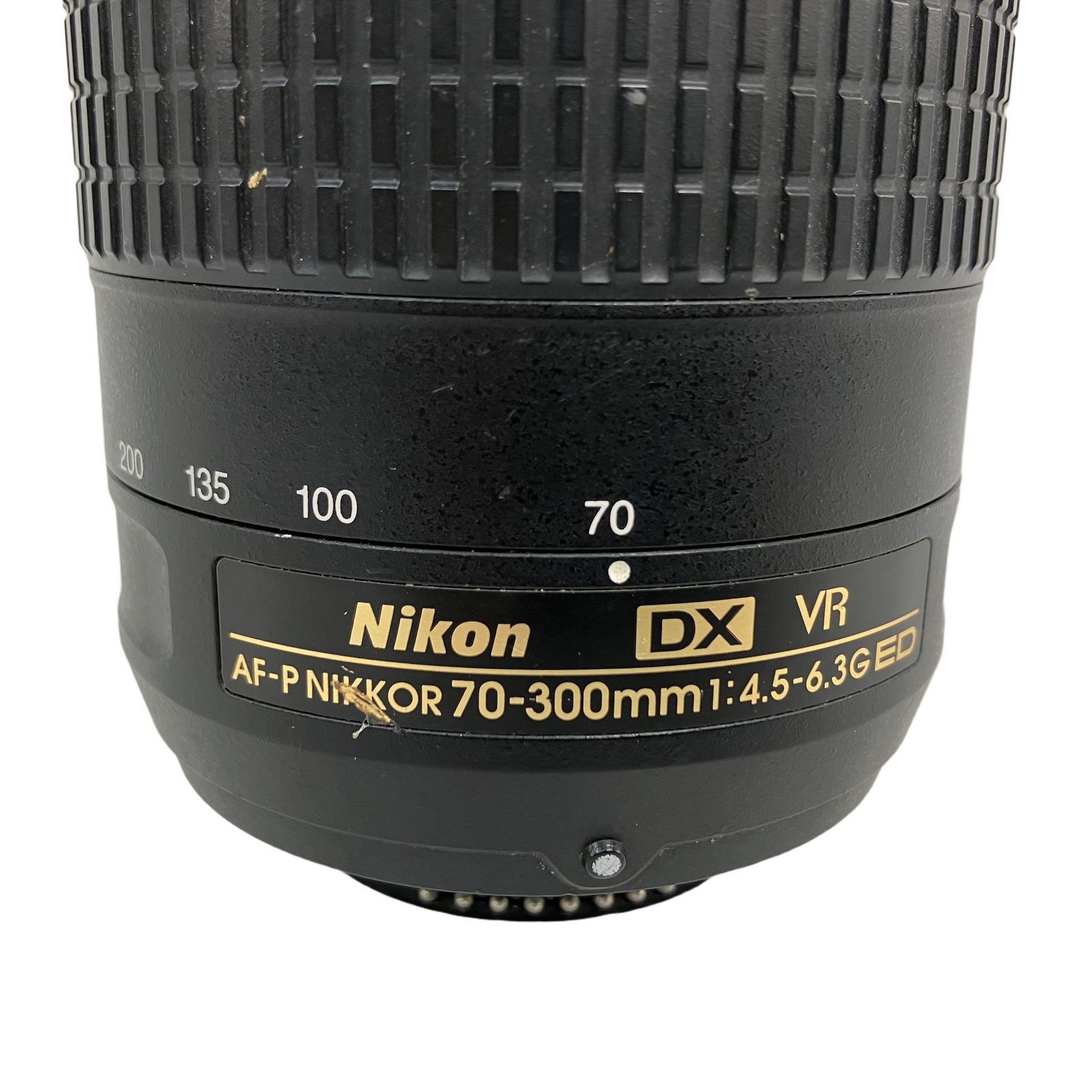 NIKON ニコン AF-P NIKKOR 70-300mm F4.5-6.3 G ED VR 超望遠ズームレンズ 撮影機器 中古 訳有 N11201194