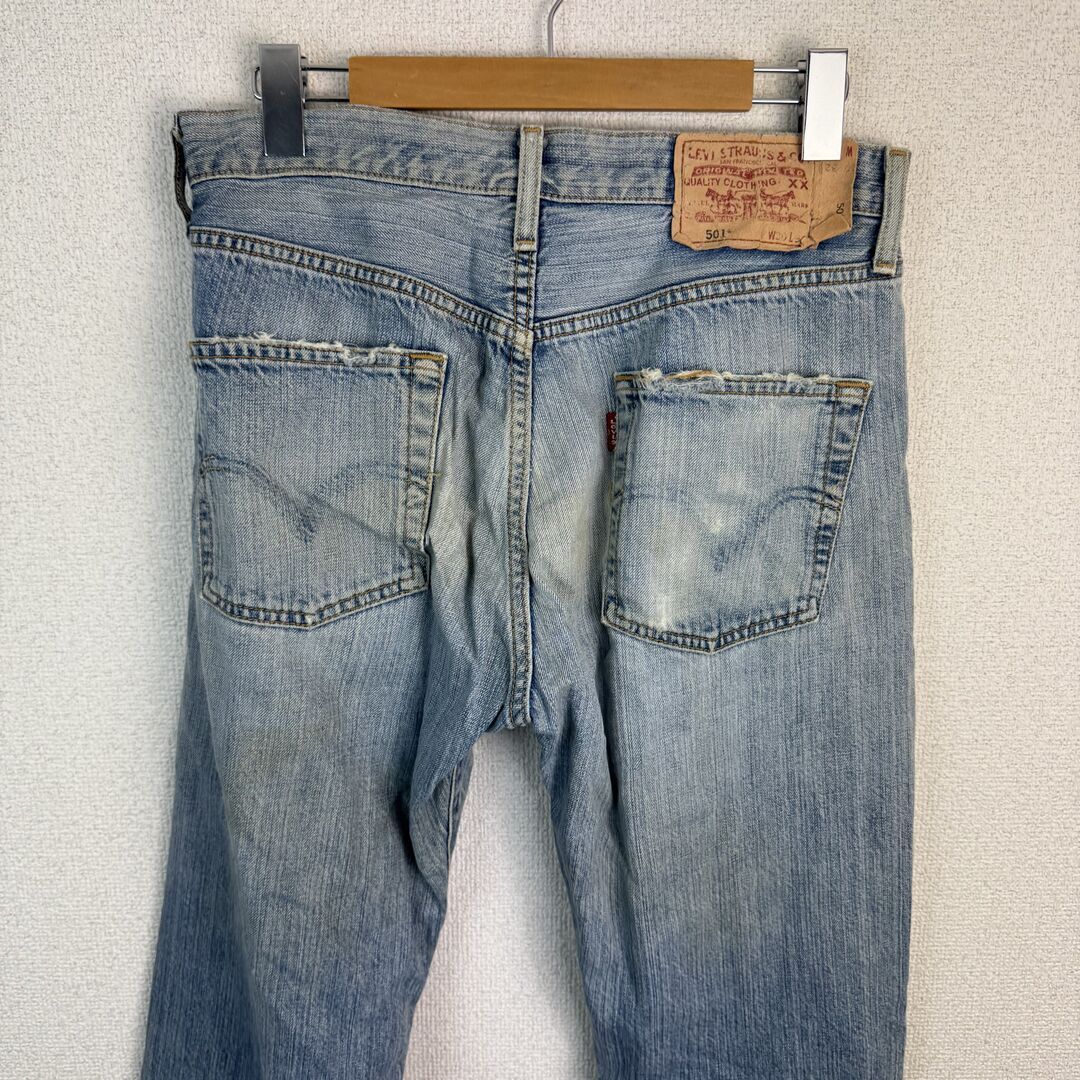 ビンテージ リーバイス 501 グランジデニム ダメージジーンズ w35 LEVI'S リーバイス 501 ダメージデニムパンツ インディゴ W30 メンズ