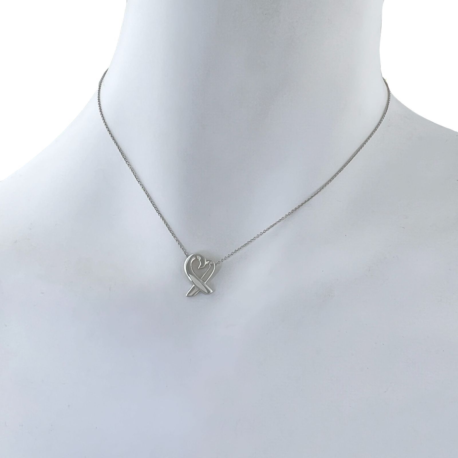 TIFFANY＆Co. ティファニー ネックレス ラビングハート 925 チェーン 