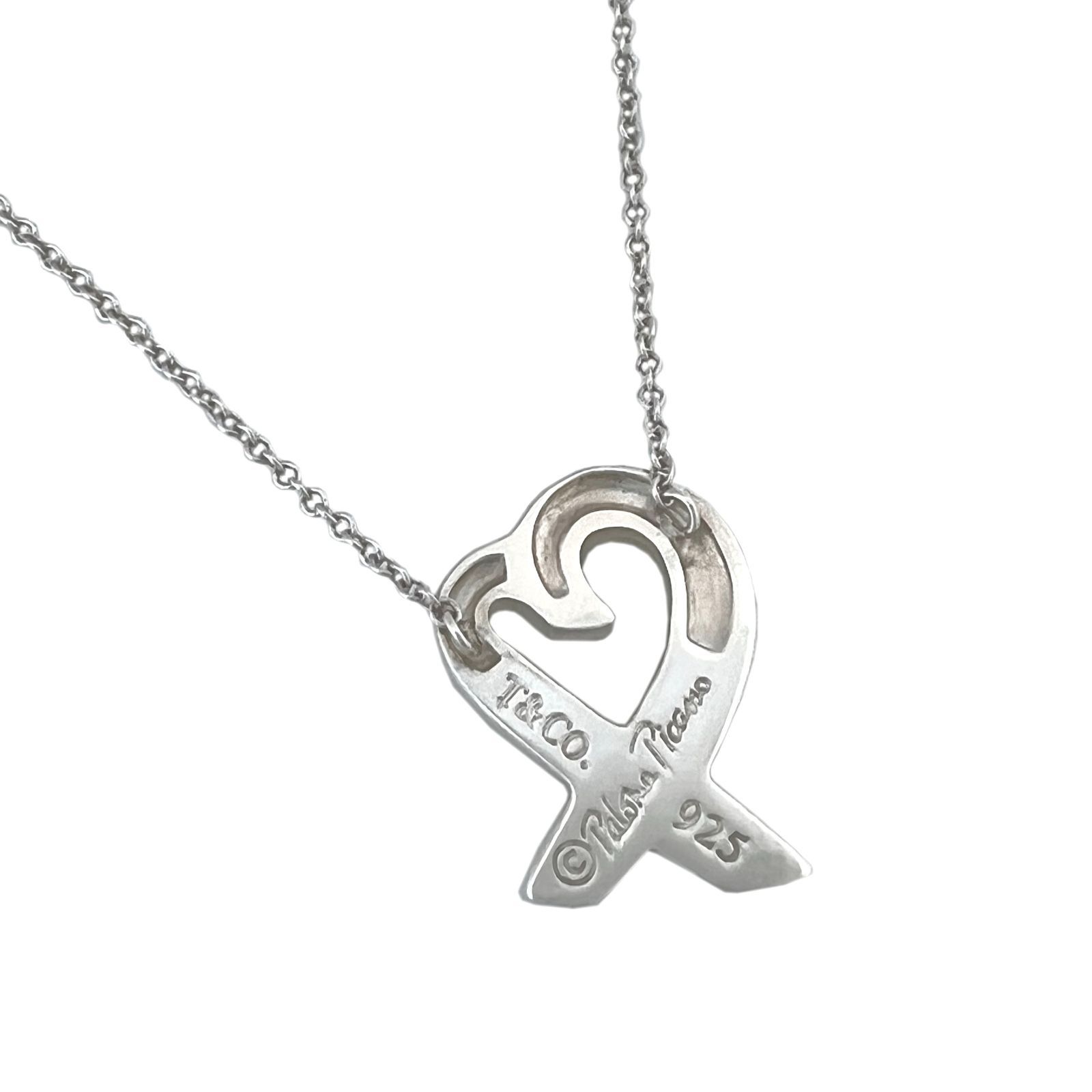 TIFFANY＆Co. ティファニー ネックレス ラビングハート 925 チェーン 