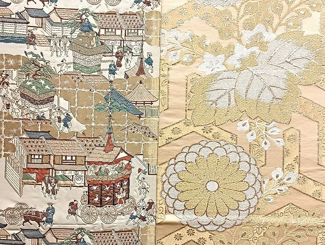 平和屋着物□袋帯 西陣 まとめて100点 鳳凰 向かい鶴 牛 人物 向かい蝶