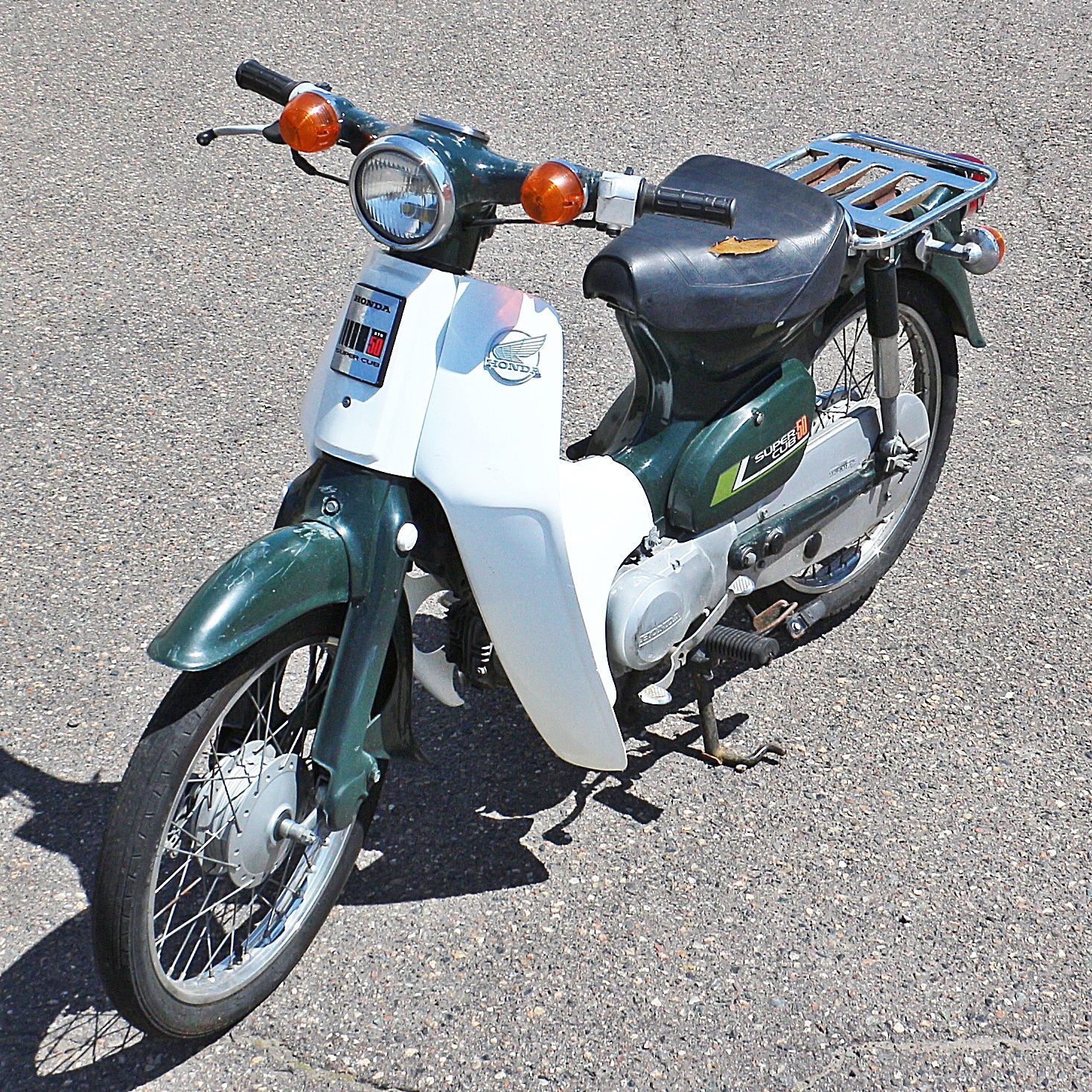 新潟発 ホンダ スーパーカブ C50-H カラーG-116 グリーン カブ 通勤
