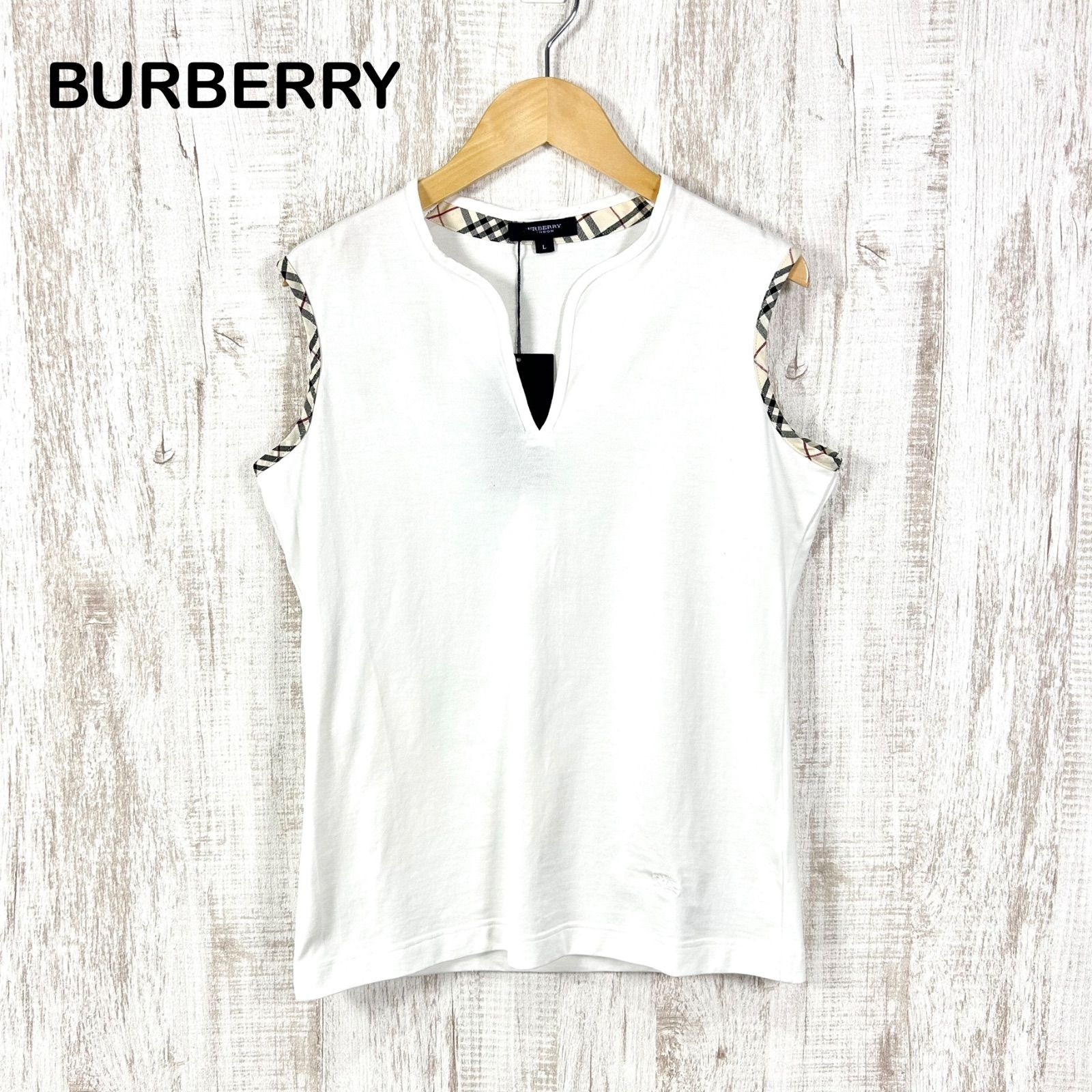 新品未使用 BURBERRY LONDON バーバリーロンドン ホースロゴ刺繡 ノバ 