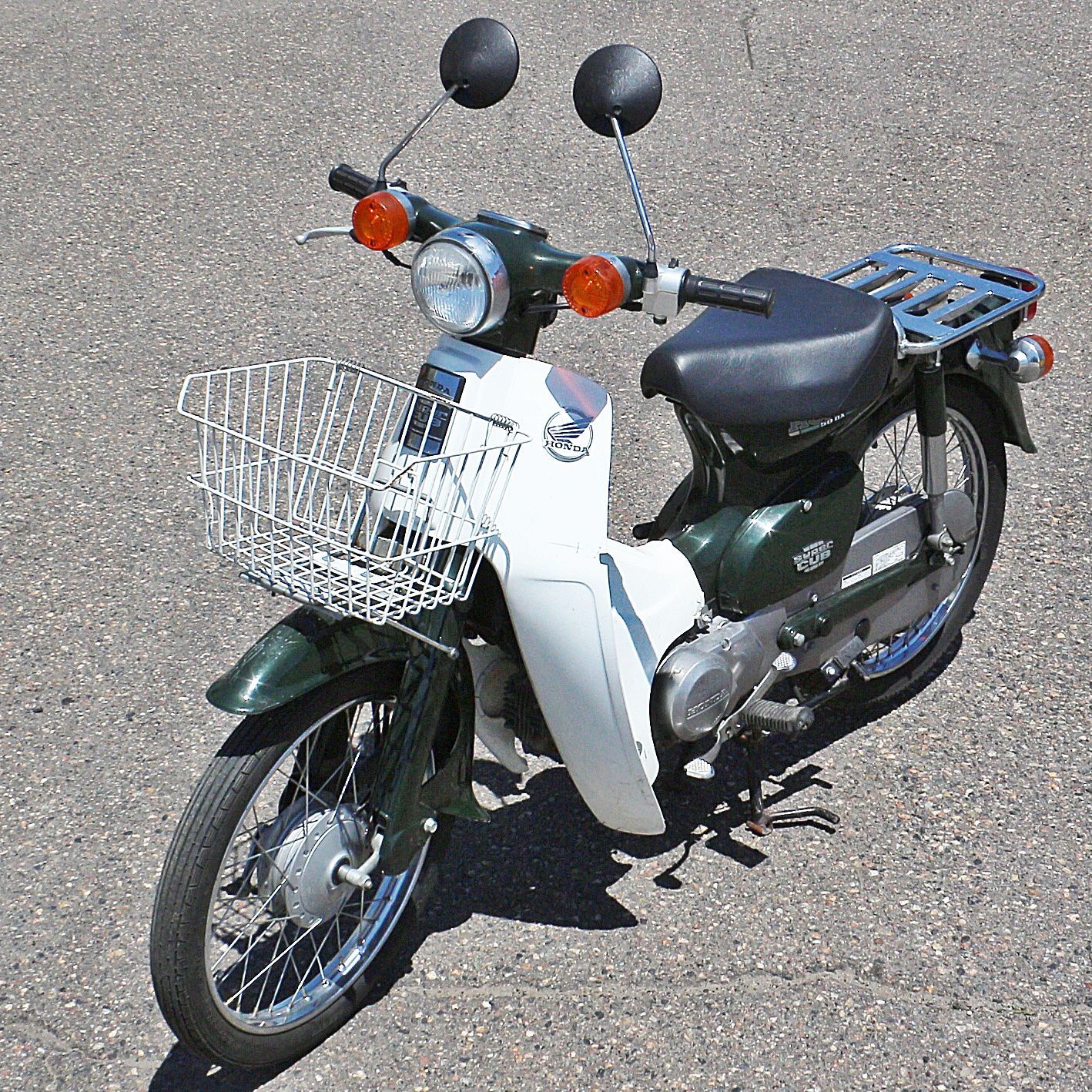 新潟発 ホンダ スーパーカブ C50DS カラーG-117 グリーン カブ 通勤 通学 バイク 原付 HONDA 中古