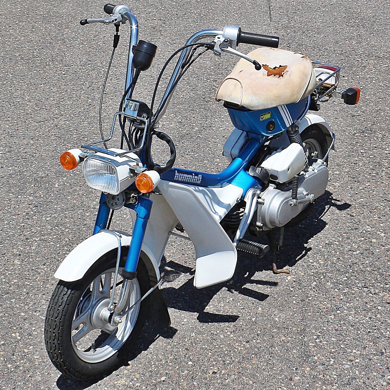 新潟発 ホンダ ハミング 50CC ブルー 通勤 通学 バイク 原付 街乗り レトロ humming 現状販売 HONDA 中古