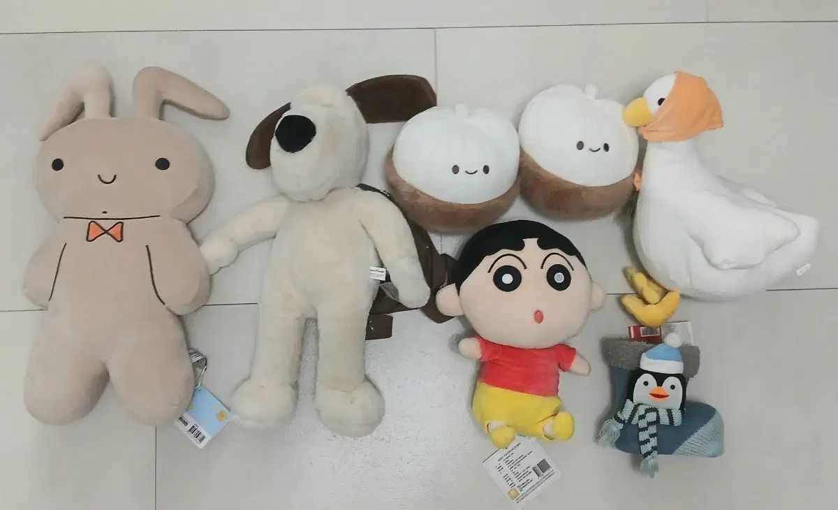 ぬいぐるみ ぬいぐるみ ウール コレクション 7個 セット クレヨンしんちゃん ウォーラス グルミット など