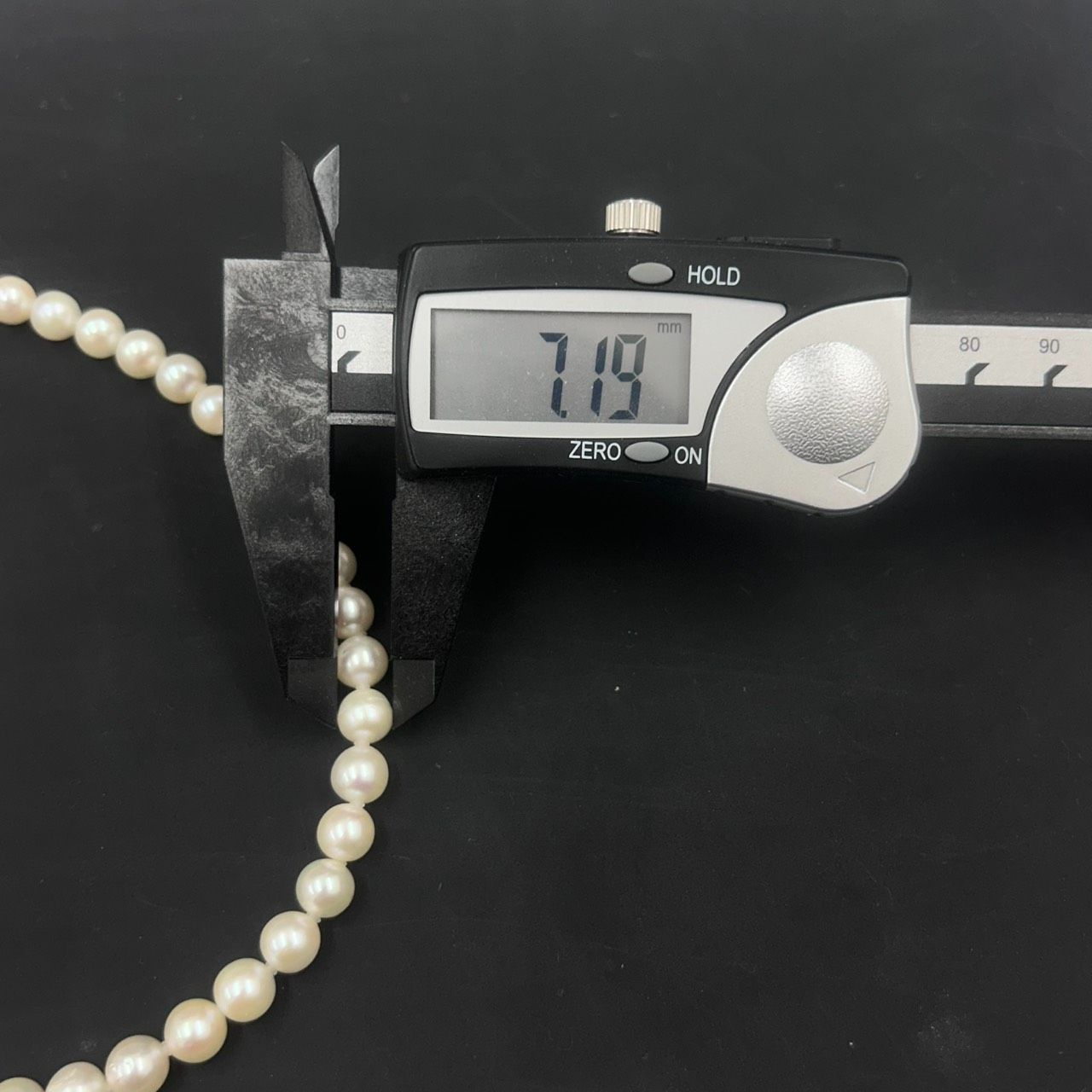 近鉄百貨店 本真珠 パール ネックレス 7.0～7.5mm 保証書・ケース 