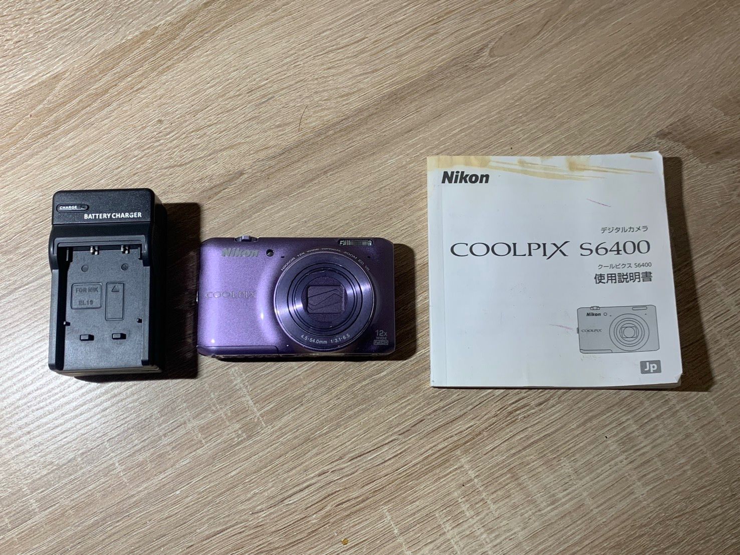 0460 Nikon COOLPIX S6400 パープル デジカメ 動作確認済み 【ネ】
