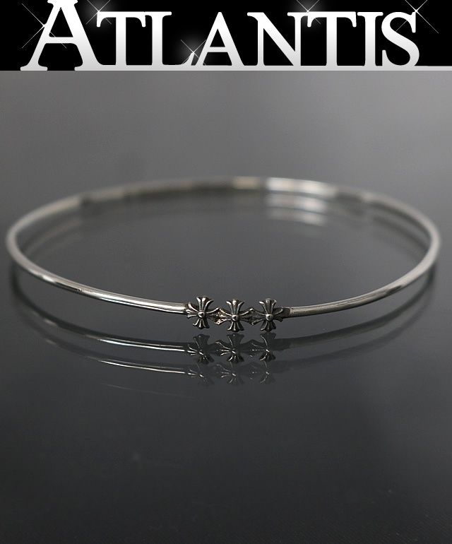 CHROME HEARTS 銀座店 クロムハーツ バブルガム 3ＣＨプラス バングル メンズ シルバー SV925 102129