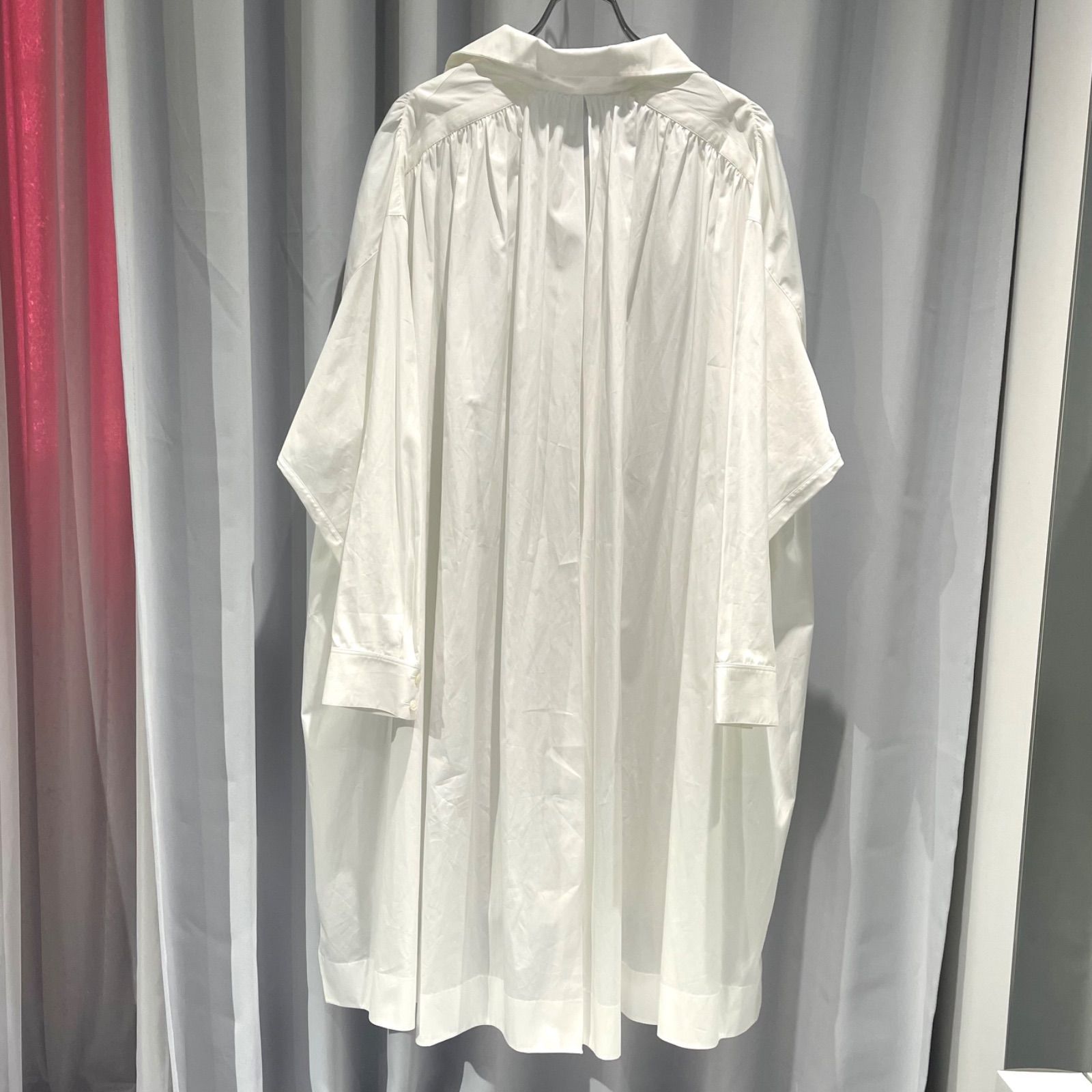 春夏】【美品】ALAIA シャツ ワンピース ホワイト シャツ アライア 